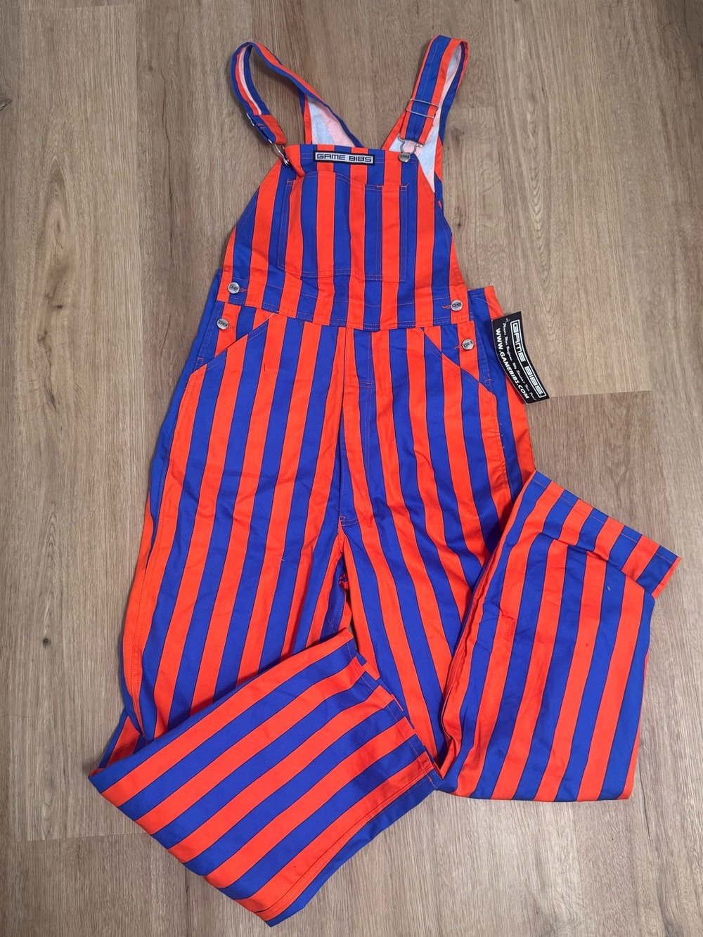 Blue and Orange Gameday Overalls